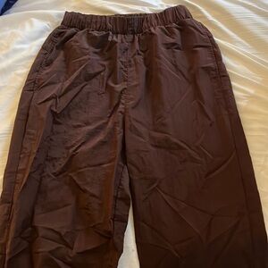 Brown “Trash Bag” Pants